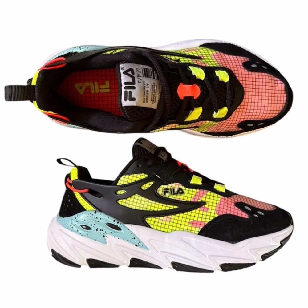Fila Ray Tracer EVO Multicolor Mens Sneakers size 9